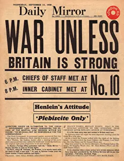 Henlein: Munich crisis, threat of war
