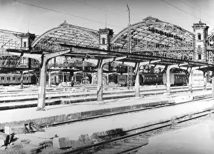 Lifeless: Munich's Central Station after an air attack