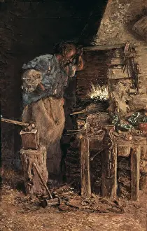 Munoz: MUNOZ i DEGRAIN, Antoni (1841-1924). Blacksmith