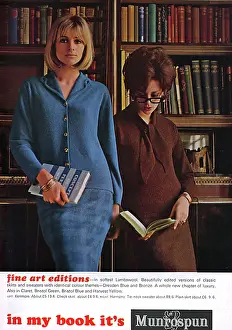 Librarian: Munrospun advertisement featuring librarians, 1964