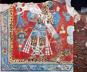 Tlaxcala: Mural, Museo Nacional de Antropologia, Mexico City, Mexico