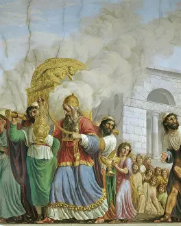 Thurible: Detail of the mural painted