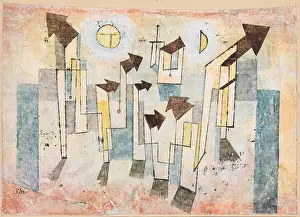 Cubism: MURAL FROM THE TEMPLE OF LONGING... by Paul Klee