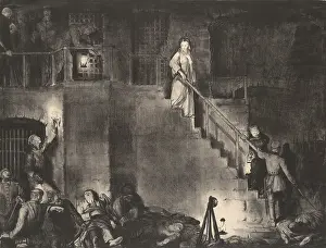 Representational: MURDER OF EDITH CAVELL, by George Bellows, 1918
