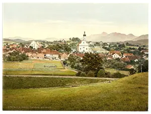 Murnau: Murnau, general view, Upper Bavaria, Germany