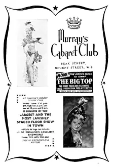 Burlesque: Murray's Cabaret Club advertisement