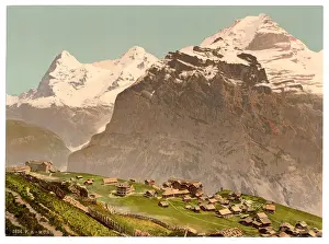 Murren: Murren, general view, Bernese Oberland, Switzerland