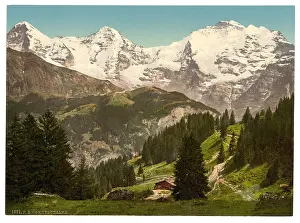 Eiger: Murren, Grutschalp, I, Eiger, Monch and Jungfrau, Bernese Ob