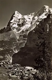 Eiger: Murren, Switzerland - Bernese Alps - Eiger and Monch