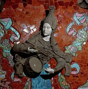 Muse: Muse playing the drum. Palace of Catalan Music. Barcelona. C