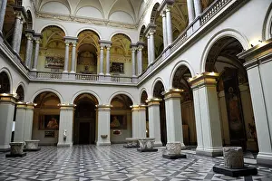 Arcade: Museum of Fine Arts. Interior. Budapest