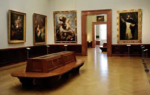 Budapest: Museum of Fine Arts. Interior. Budapest