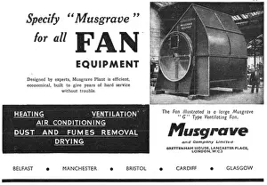 Musgrave: Musgrave G Type Ventilating Fan 1941