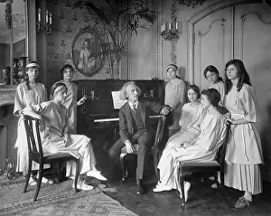 Grouped: Music class in the Duncan School in Berlin, 1914