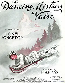 Waltz: Music cover, The Dancing Mistress Valse