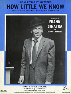 Recorded: Music cover, How Little We Know, Frank Sinatra