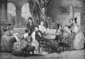 Harpsichord: Music at home, 1820