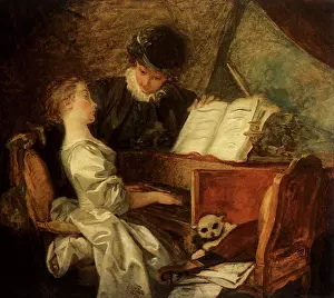 1769: The Music Lesson, by Fragonard