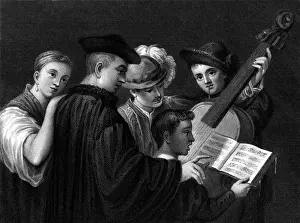 Viol: The Music Party - after Titian