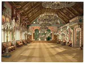 Neuschwanstein: Music room, Neuschwanstein Castle, Upper Bavaria, Germany