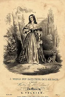 Ringlets: Music sheet cover for I Would Not Have Thee, Call Me Back