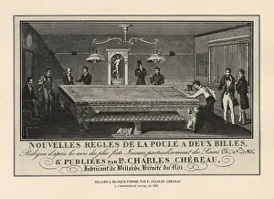 Chereau: Musical billiards table for pool (la poule)