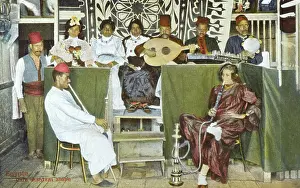 Hubble: Musical group in an Arab Cafe, Egypt