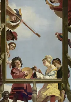 L Oeil: Musical Group on a Balcony