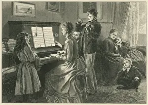 Quote: Musical Scene around the Piano