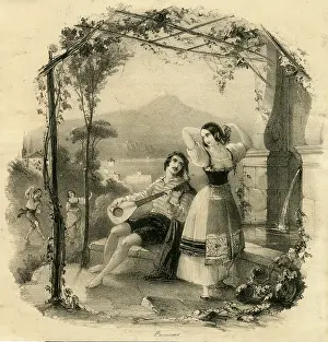Mandolin: Musician and dancers