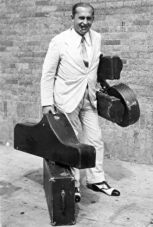 Lugging: Musician on his way to work
