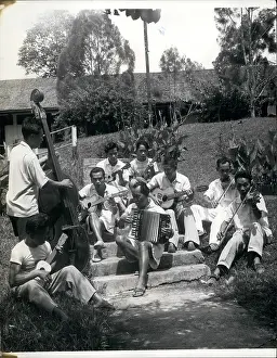 Ukulele: Musicians playing at leprosy treatment centre, Sarawak
