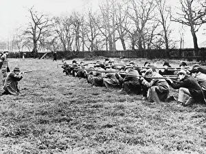 Wandsworth: Musket instruction, World War I