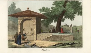 Ignace: Muslim man praying at a roadside prayer site