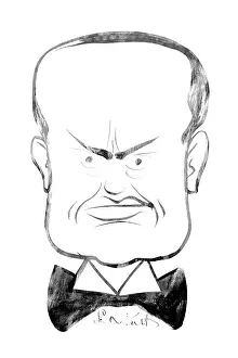 MUSSOLINI CARICATURE