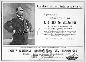 Duces: MUSSOLINI ON DISC 1926