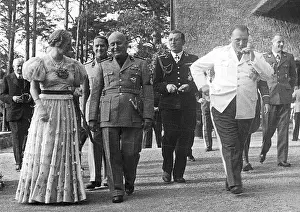 Undersecretary: Mussolini with Goering at Karinhall