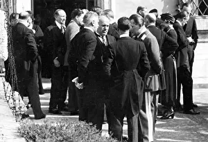 Papens: Mussolini, von Papen and Goering at a reception at the Germa