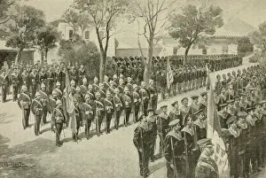Xenophobic: Muster of the 409 foreign legation guards in Beijing