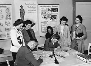 Obliged: Muster at the female labor service in Germany, 1940