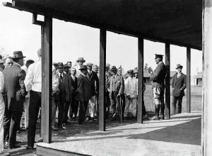 Incarceration: Muster in a POW camp, 1915