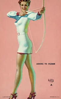 Mutoscope: Mutoscope Card, Aiming to Please, 1940s
