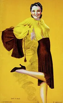 Mutoscope: Mutoscope Card, Dat-a-ble, 1940s