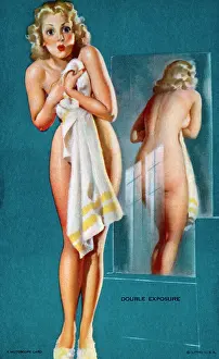 Mutoscope: Mutoscope Card, Double Exposure, 1940s