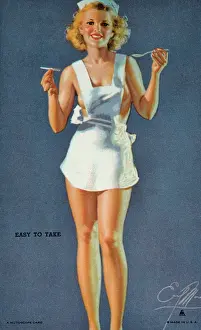 Mutoscope: Mutoscope Card, Easy to Take, 1940s