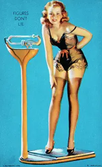 Mutoscope: Mutoscope Card, Figures Don't Lie, 1940s