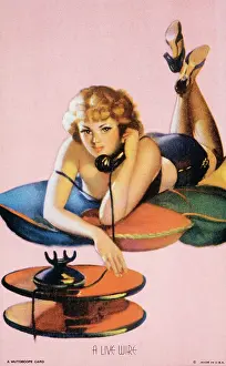 Mutoscope: Mutoscope Card, A Live Wire, 1940s