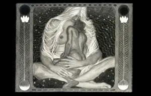 Mutter: Mutter Nacht by Fidus