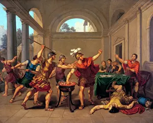 Punishes: Muzio Scevola punishes himself for