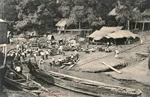 Irrawaddy: Myanmar - Riverbank scene on the Irrawaddy River